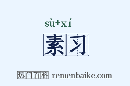 素习是什么意思的图片
